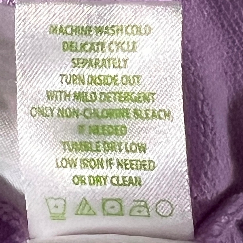 Lilly Pulitzer Sweatshirt Women Large Purple Palm Tree‎ Embroidered Cotton - Picture 6 of 9